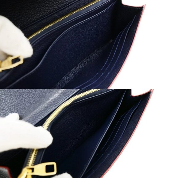 LOUIS VUITTON Portefeuille Sarah Wallet Monogram Empreinte Blue 35EE082 - Picture 4 of 16